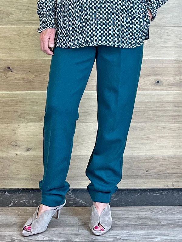 Riani Scuba Trousers Dark Sea Trousers versatile all-occasion