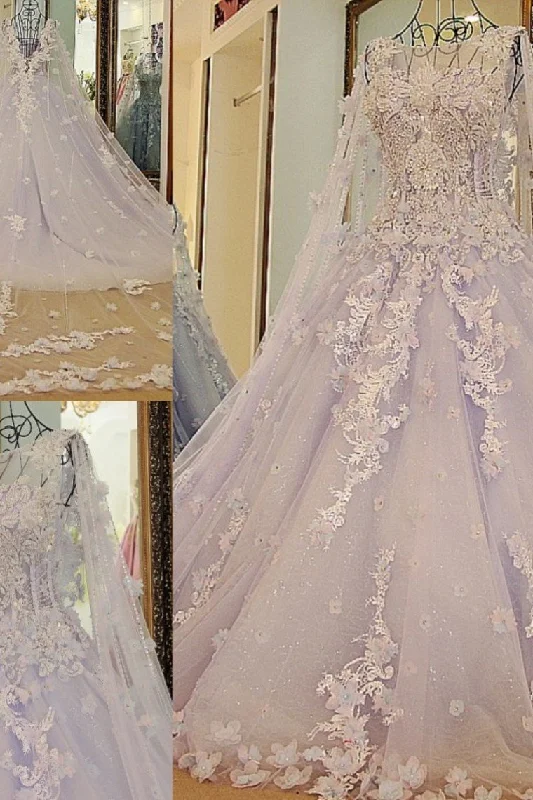 Scoop Neck New Arrival Luxury A Line Wedding Dresses Tulle With Beads And Handmade Flowers empire Waist empire Scoop Neck New Arrival Luxury A Line Wedding Dresses Tulle With Beads And Handmade Flowers empire Waist empire