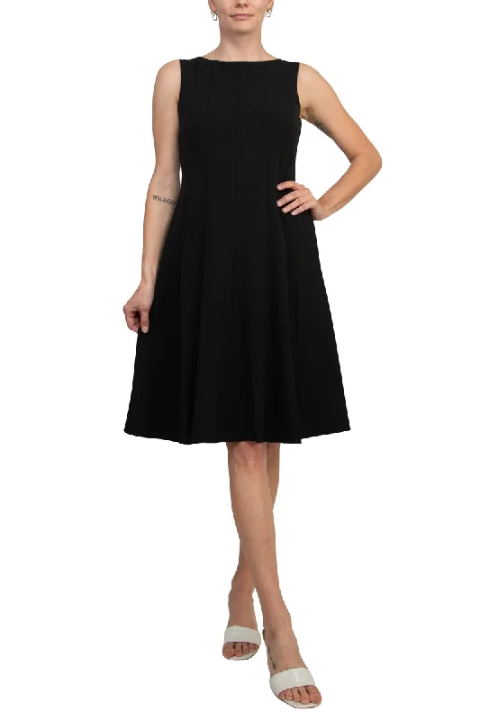 Evan Picone Multi Seam Fit & Flare Dress Tunics Modern contemporary