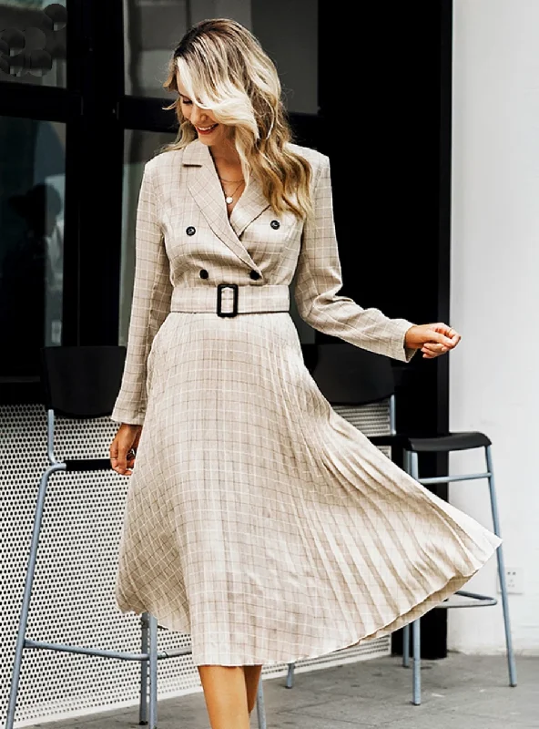 LONG SLEEVE FEMALE AUTUMN MIDI PARTY DRESS Tunics Trousers formal