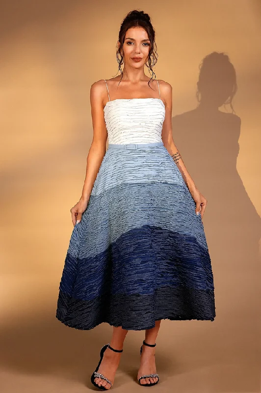 Remi Pleated Ombre Corset Dress Tunics Cozy comfortable