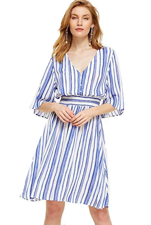 Split Floral Print Flowy Party Dress Turtleneck Warm Winter