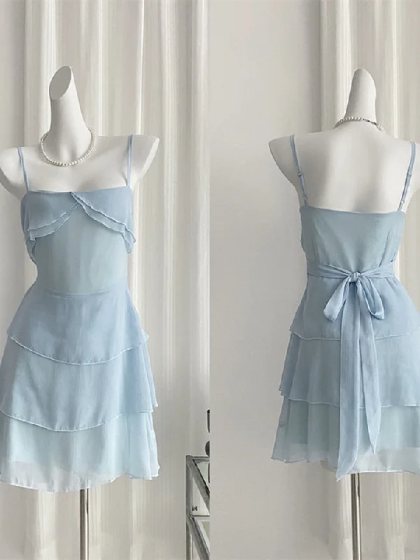 Summer Vintage Fashion Spaghetti Strap Prom Dress Women Party Mini Frocks Evening Tierred Ruffles Design Streetwear Sexy Tunics Practical easy-care Summer Vintage Fashion Spaghetti Strap Prom Dress Women Party Mini Frocks Evening Tierred Ruffles Design Streetwear Sexy Tunics Practical easy-care
