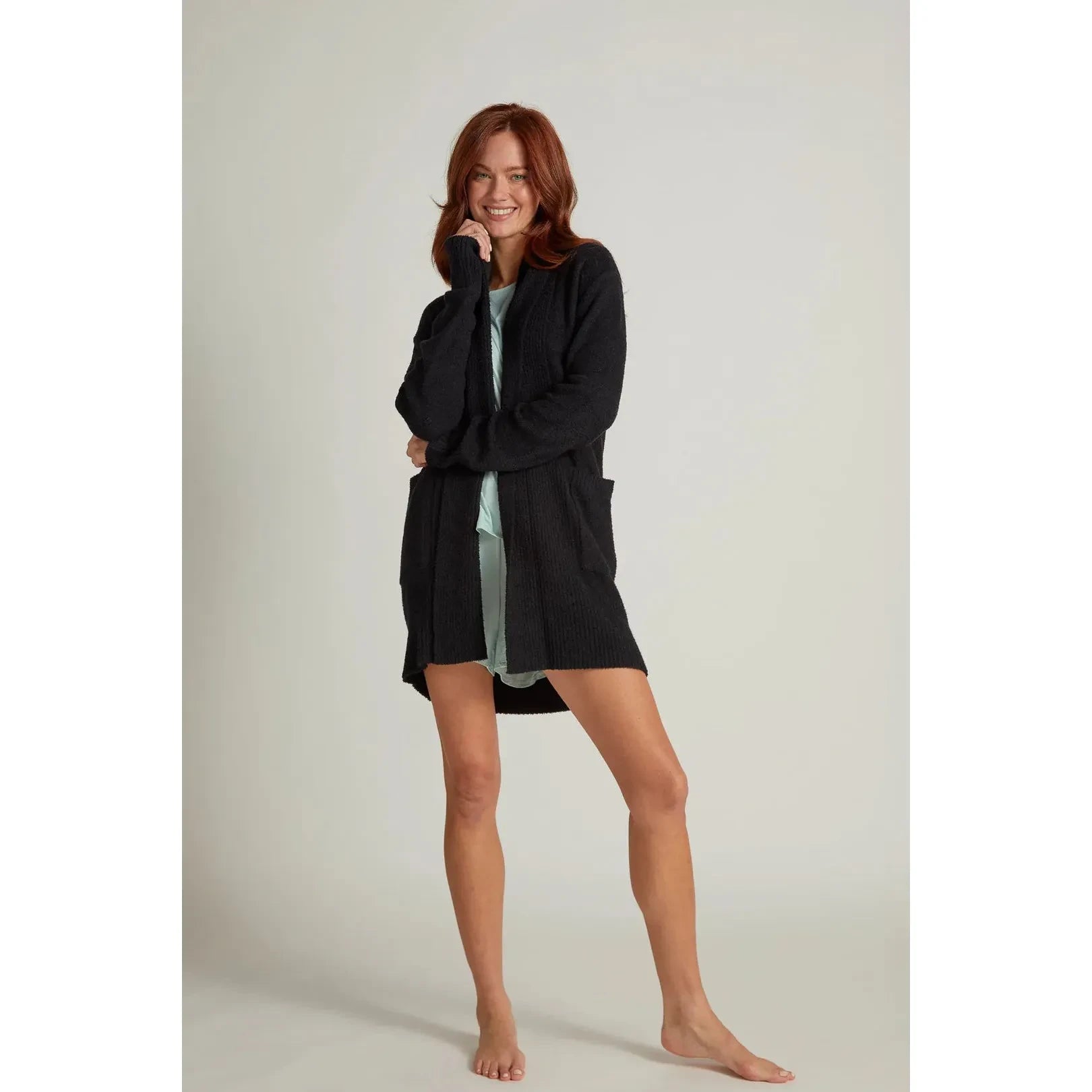 Bamboo Plush Midi Cardigan Faux Fur Fabric Real Fur Fabric Shearling Fabric