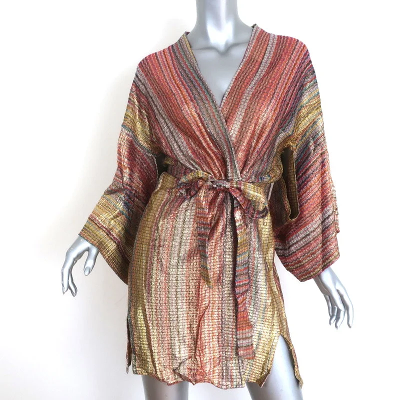 Hotel Particulier Disco Cardigan Rainbow Metallic Knit Size Medium NEW Cable Knit Ribbed Knit Lace Knit Hotel Particulier Disco Cardigan Rainbow Metallic Knit Size Medium NEW Cable Knit Ribbed Knit Lace Knit