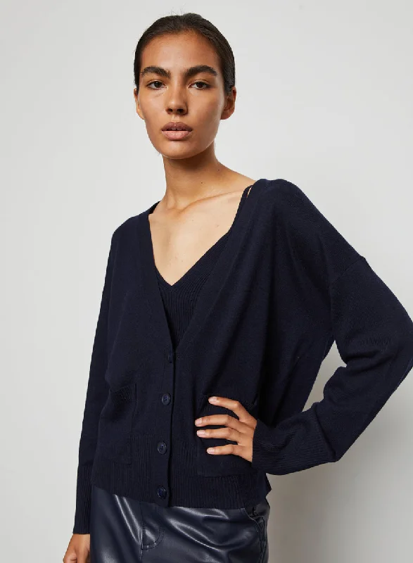 Keyla Sweater Cardigan Glossy Satin Silk