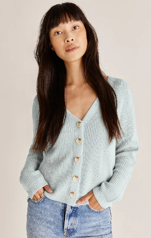 Morgan Cardigan Ribbed Striped Patterned