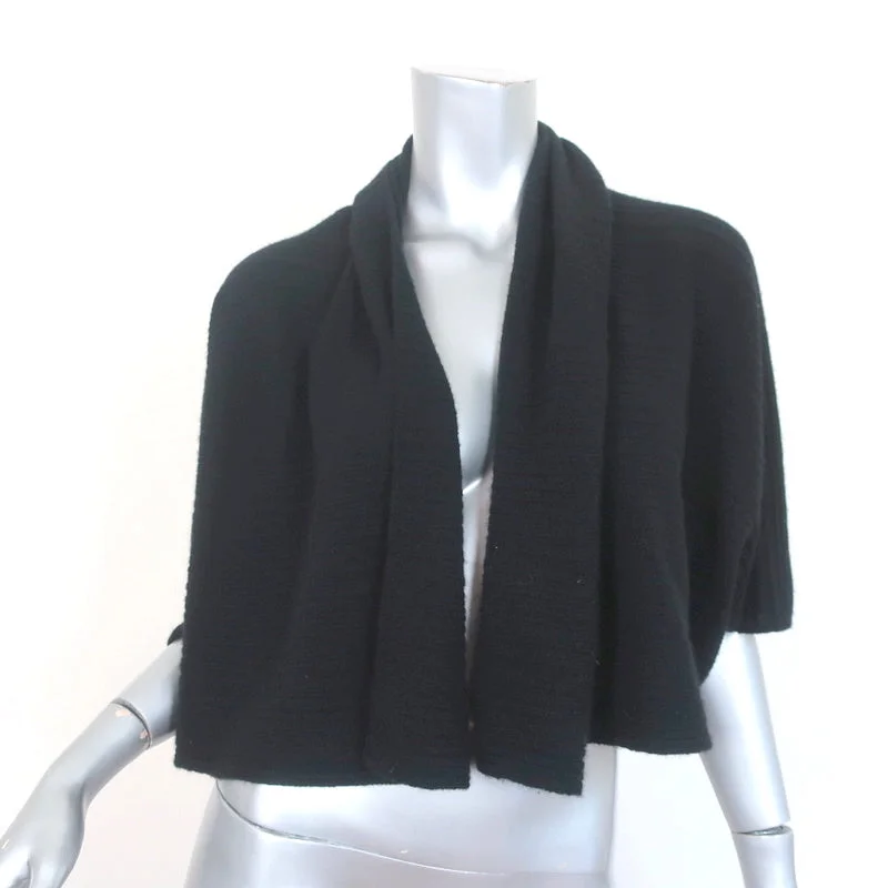TSE Cashmere Cardigan Black Ribbed Knit Size Petite/Small Cropped Sweater Toggled Drawstring Belted TSE Cashmere Cardigan Black Ribbed Knit Size Petite/Small Cropped Sweater Toggled Drawstring Belted