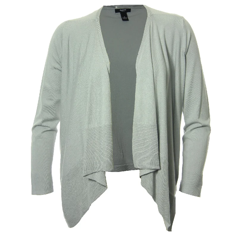 Alfani Gray Long Sleeve Draped Open Front Cardigan Sweater Mesh Fabric Canvas Fabric Denim Fabric Alfani Gray Long Sleeve Draped Open Front Cardigan Sweater Mesh Fabric Canvas Fabric Denim Fabric