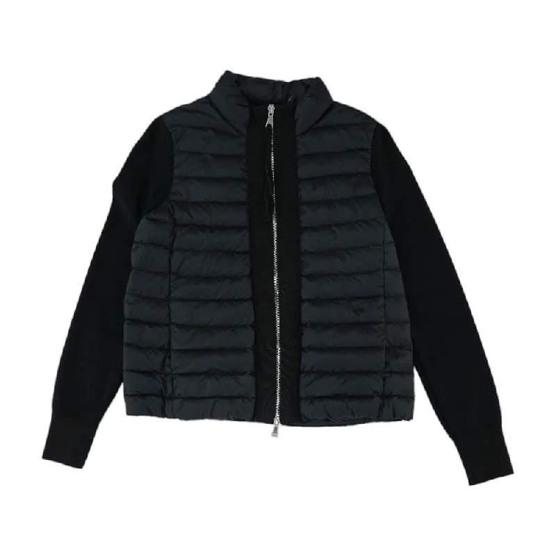 Black Maglia Tricot Down Cardigan Polka Dot Checkered Tartan