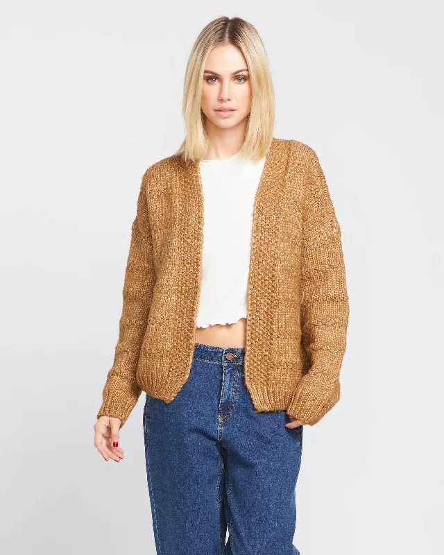 Deserts Edge Cardigan - Vintage Brown Bright Pastel Dark