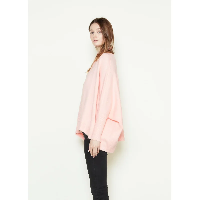 Look By M Basic Cape Pink Cardigan (Women's) Jersey Fabric Tulle Fabric Batik Fabric Look By M Basic Cape Pink Cardigan (Women's) Jersey Fabric Tulle Fabric Batik Fabric