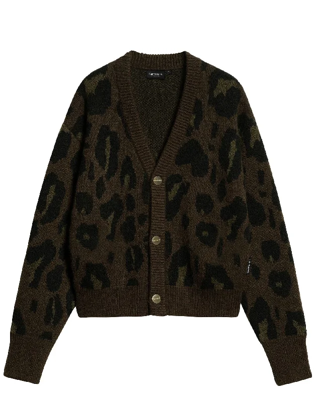 Cardigan woman I033911 2EMXX W MERTON CAMO LEO CARHARTT WIP Button Cardigan Zip Cardigan Pullover Cardigan Cardigan woman I033911 2EMXX W MERTON CAMO LEO CARHARTT WIP Button Cardigan Zip Cardigan Pullover Cardigan