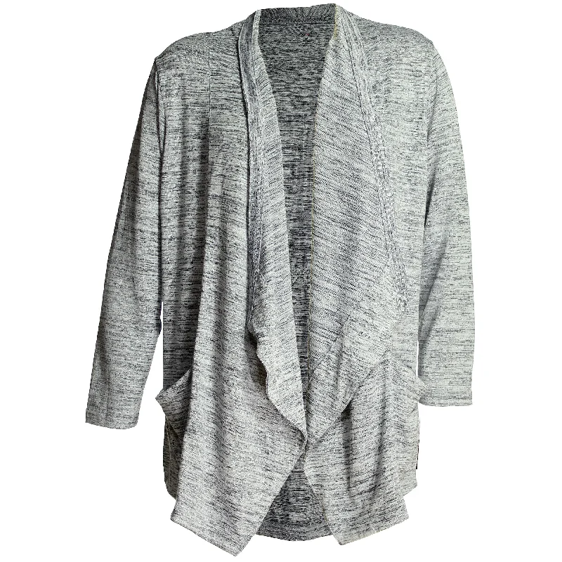 Style & Co Melange Gray Long Sleeve Open Front Cardigan Sweater Sequined Glittery Shiny Style & Co Melange Gray Long Sleeve Open Front Cardigan Sweater Sequined Glittery Shiny