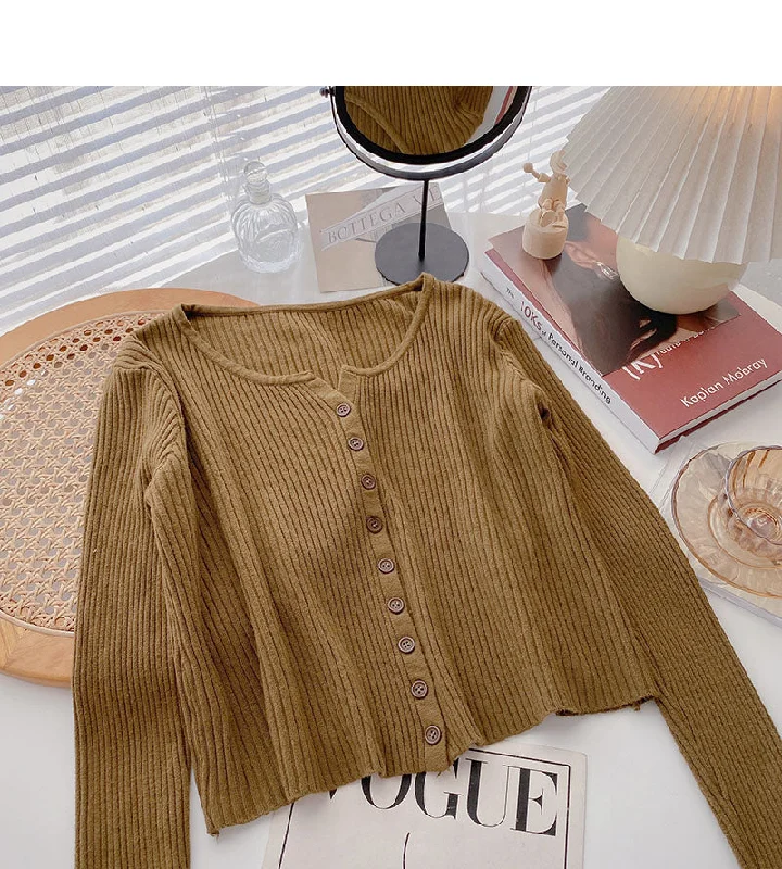Knitted cardigan women's lazy style solid color versatile long sleeve top 6684 Stylish Fashionable Trendy Knitted cardigan women's lazy style solid color versatile long sleeve top 6684 Stylish Fashionable Trendy