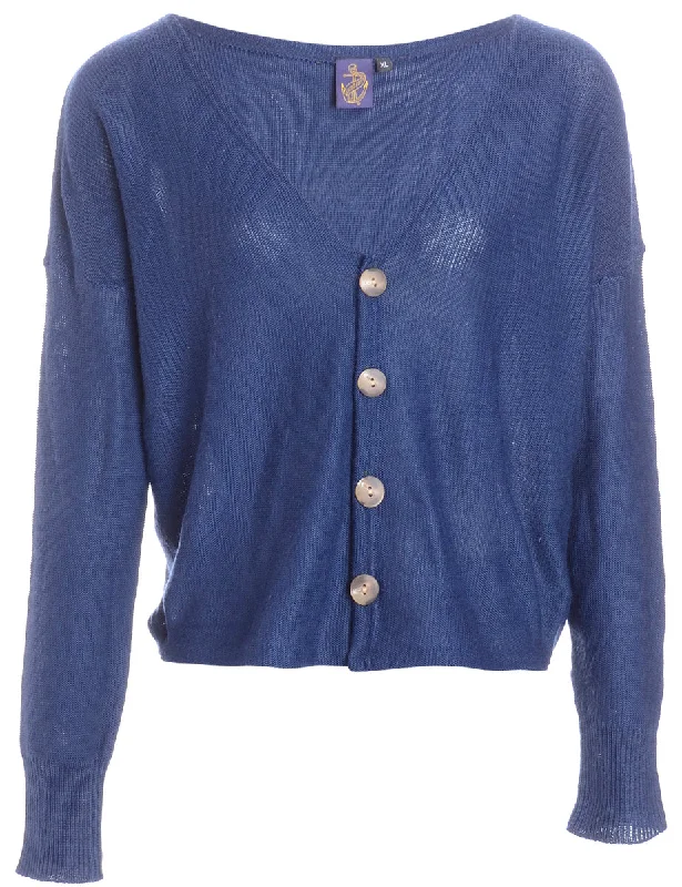 Label Button Front Slouchy Cardigan Zippered Front Buttoned Front Snap Front