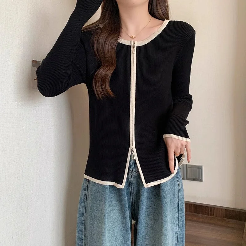 Plus size loose long-sleeved knitted cardigan women's new sweater coat S3412 Velvet Chenille Corduroy Plus size loose long-sleeved knitted cardigan women's new sweater coat S3412 Velvet Chenille Corduroy