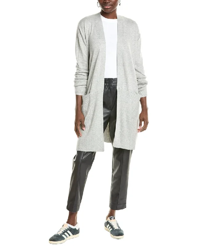 Splendid Retreat Cashmere-Blend Cardigan Satin Fabric Silk Fabric Chiffon Fabric