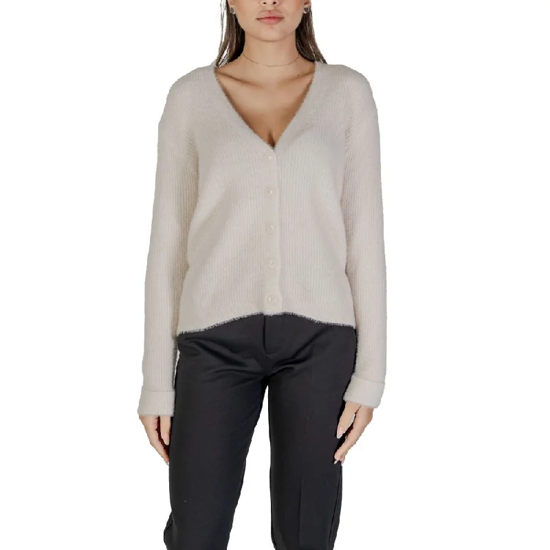 Street One  Polyester Women's Cardigan Zippered Front Buttoned Front Snap Front