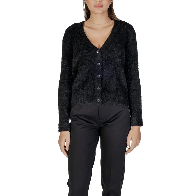 Street One  Polyester Women's Cardigan Welt Pockets Slit Pockets Flap Pockets