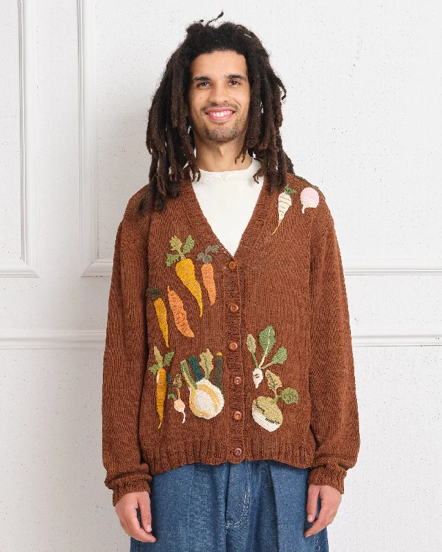 Twinsun Knit Cardigan - Brown Rooting For You Modern Contemporary chic