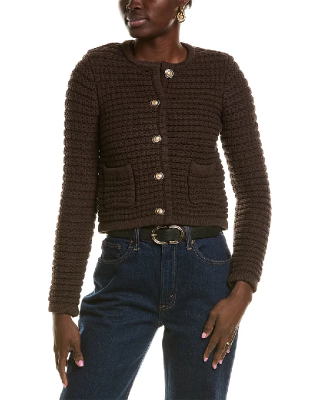 Walter Baker Janis Cardigan Handmade Hand-knitted Hand-woven